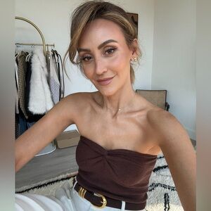 Amazon Brown Strapless top